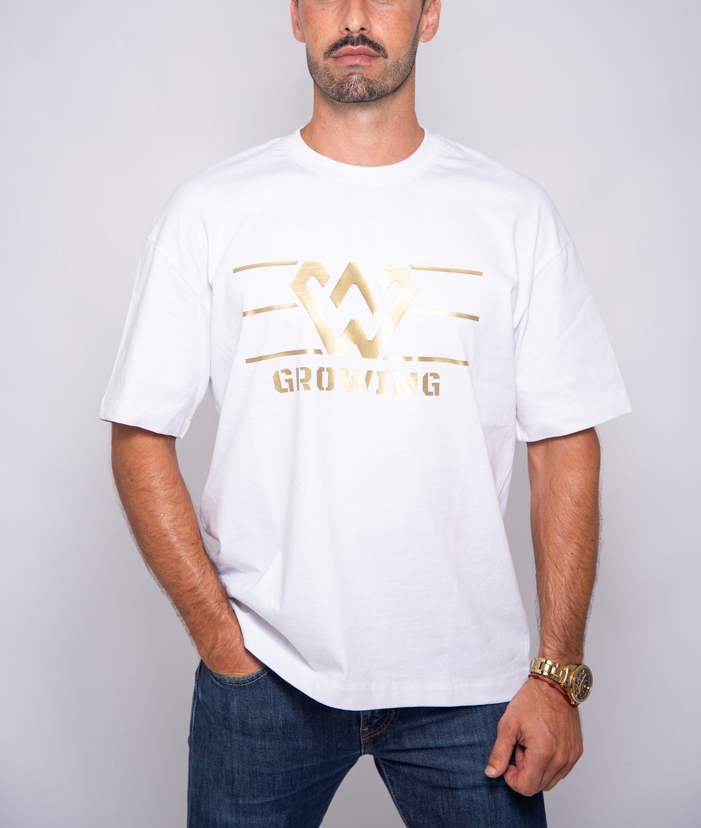 T-shirt oversize de manga curta unissexo