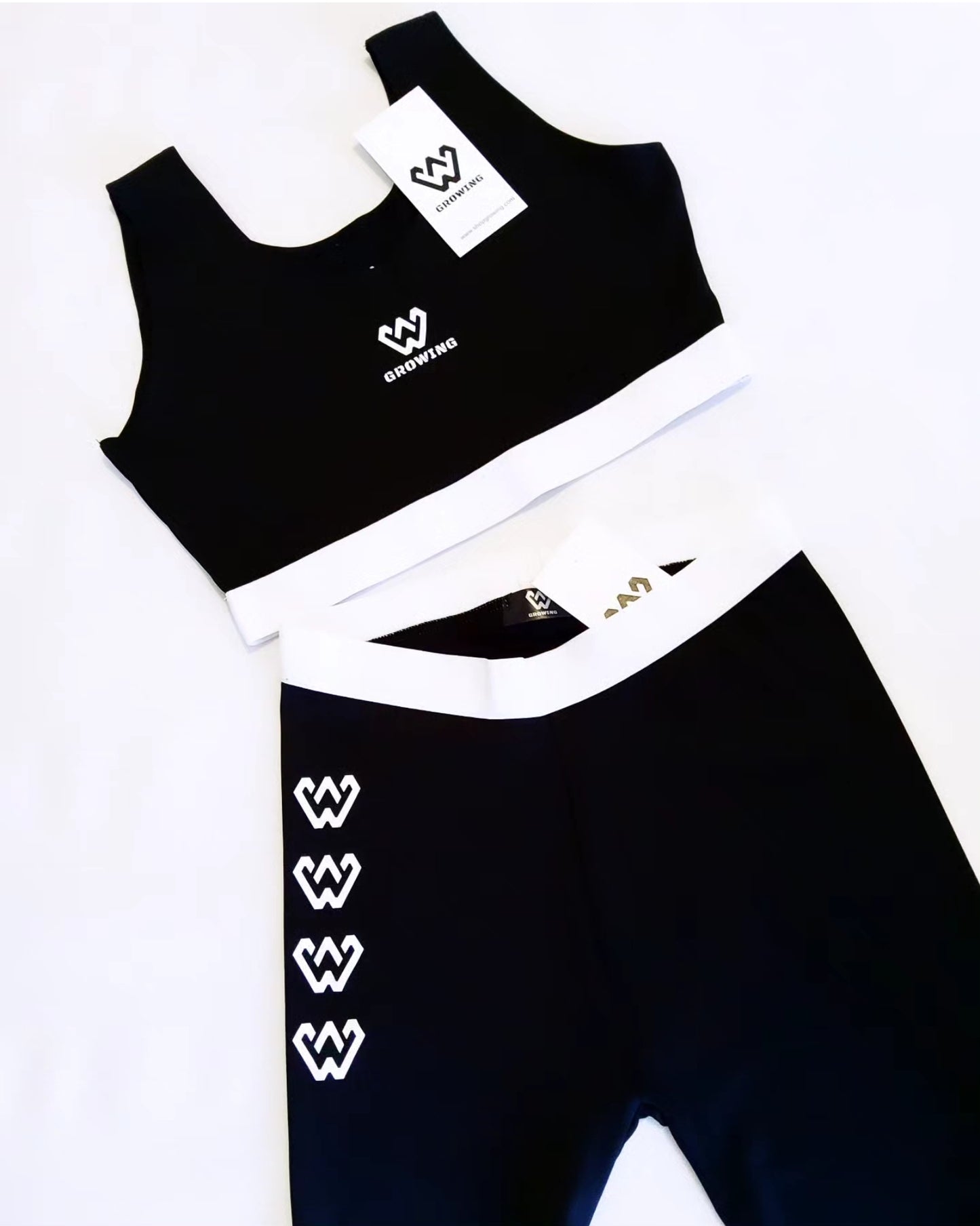 Leggins contraste mid rise para mulher