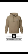 Sweatshirt Classic PREMIUM EMBROIDERED HOODIE | W GROWING (Cor: Castanho Claro)